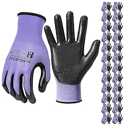 MANUSAGE Safety Work Gloves, Nitrile Work Gloves