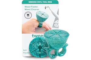 tweexy Craft Vinyl Weeding Scrap Collector Ring | Weeding Tools for Vinyl Heat Transfer, HTV Crafting & Adhesive Paper Sheets Holder | Portable Heat Press Accessories and Supplies (Mermaid)