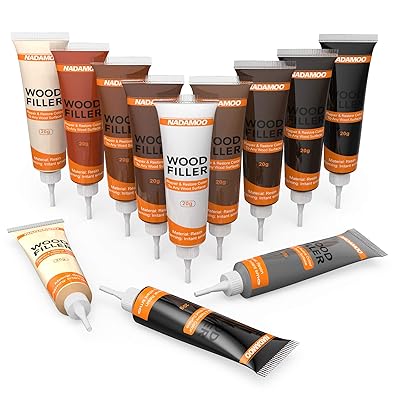NADAMOO Floor and Furniture Repair Kit Cover Wood Scratch Touch Up Restorer of Wooden Table, Door, Cabinet,Veneer - Easy to Restore Any Wood, Cherry, Walnut, Hardwood Surface
