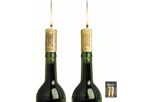 Oenophilia Afterglow Wine Cork Candles, Elegant Wine Bottle Candle, Lamp Kit, Set of 2