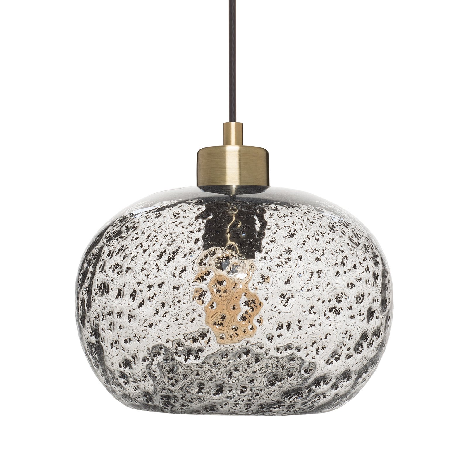 Casamotion Mini Pendant Light Handblown Rustic Seeded Glass Drop