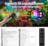 LITE WORLD Disco Lights RGB LED Strobe Ball Light 9 Modes Remote view 5