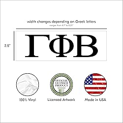 Pro-Graphx Gamma Phi Beta Greek Sorority Sticker