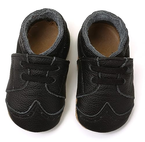 COSMOZ Krabbelschuhe Lauflernschuhe aus 100% weichem, pflanzlich gegerbtem Leder