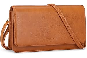 nuoku Crossbody Bag for Women, Phone Wallet Purses PU Leather Satchel, Small Shoulder Bags