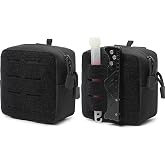 2 Pack Mini Tactical Molle Compact Ammo Pouch,General Purpose Admin Pouches | Small Admin Molle Pouches EDC Tool GP Pouch Bag Horizontal Utility Multi-Purpose Waist Belt Bag
