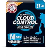 ARM &amp; HAMMER Cloud Control Platinum Cat Litter, Multi-Cat, 37 lbs | Clumping Litter, Hypoallergenic, Dust-Free, 14-Day Odor Control