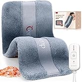Comfytemp Himalayan Salt Weighted Heating Pad, Natural Moist Heating Pad for Back & Abdomen Comfort, Large Heated Pads for Women Men Mom Dad, 12"×24", FSA Eligible HSA,Electric Heat Warm with Auto-Off