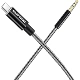 USB-C to AUX 3.5mm - CLIPTHAT HiFi Type C to Aux Cable Cord, 32Bit/384Khz Hi-Res Stereo Sound Chip-Insert Aux to USB-C DAC, S