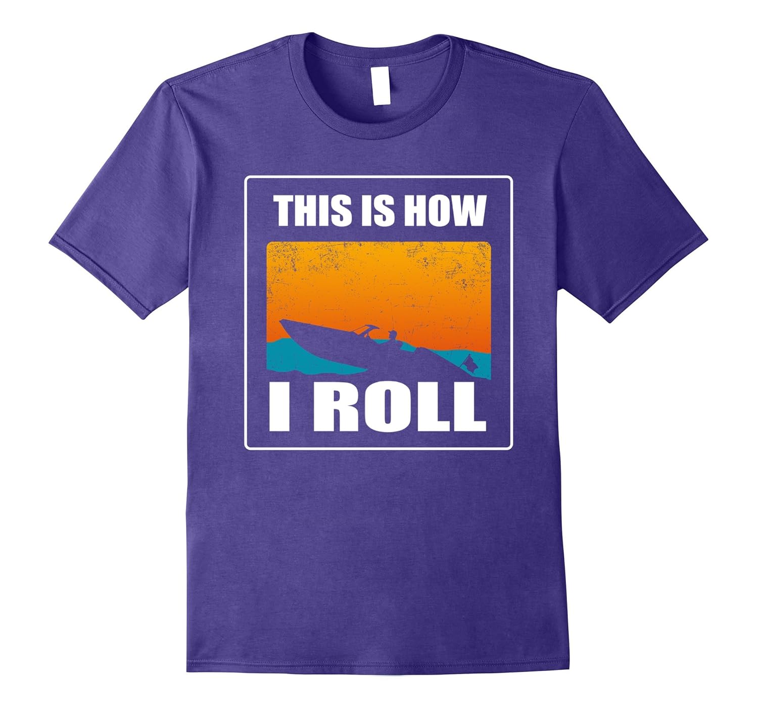 This is How I Roll Boating T Shirt-Rose