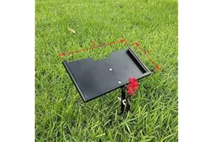 SHINCEL Memorial Stone Stand For Pets,Metal Cemetery Decoration Picture Holder,Personalized Grave Marker,Headstone,Tombstone Plaque Stake For Lost Loved One,Cat,Dog In Gragen,Graveyard (For 12X6 Plaque)