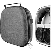 Geekria Shield Headphones Case Compatible with Corsair HS55, HS65, HS80, Virtuoso PRO Headsets, Replacement Hard Shell Travel Carrying Bag with Cable Storage (Dark Grey)