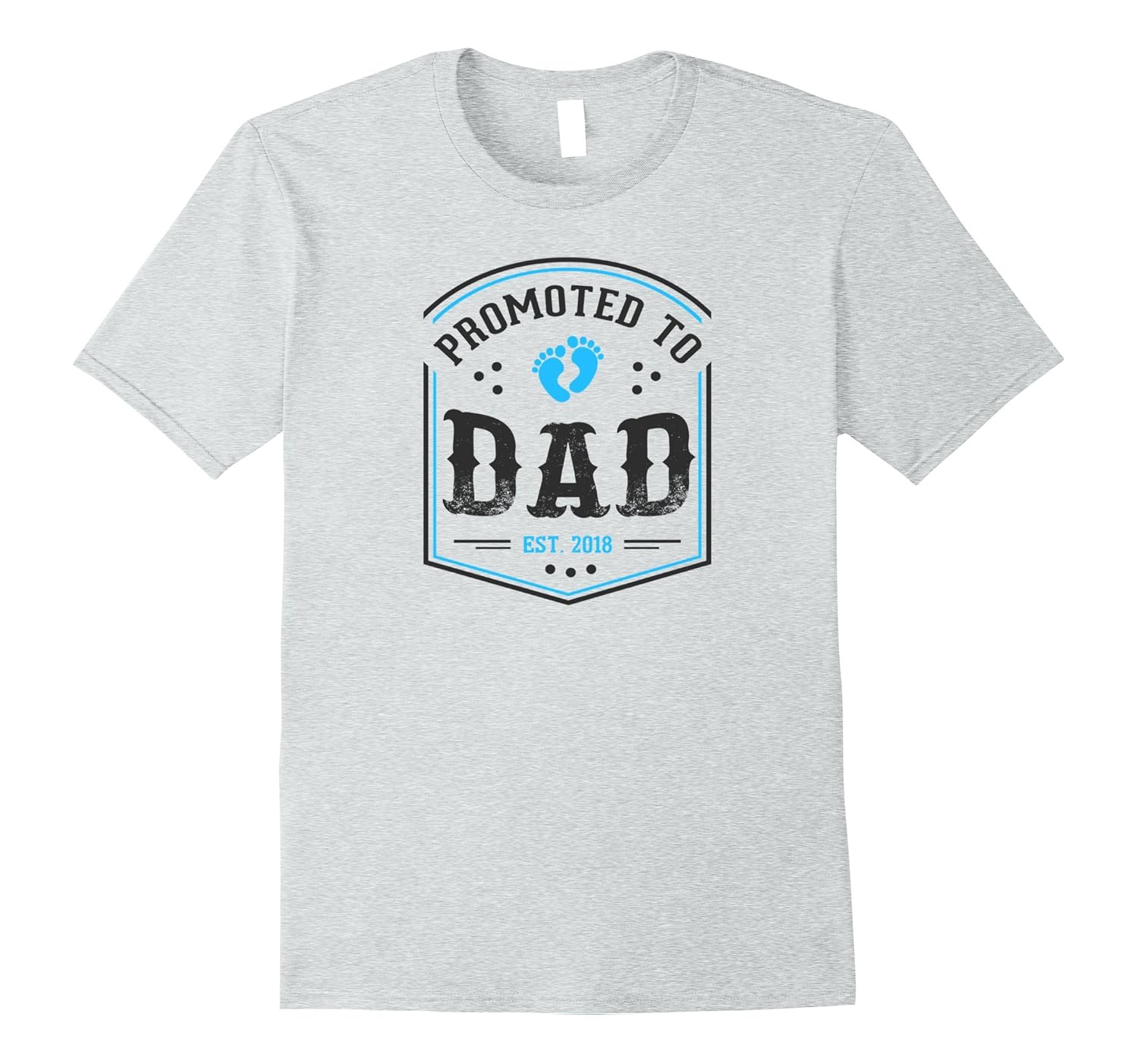 Mens Promoted To Dad of a Baby Boy Est. 2018 Shirt-ANZ