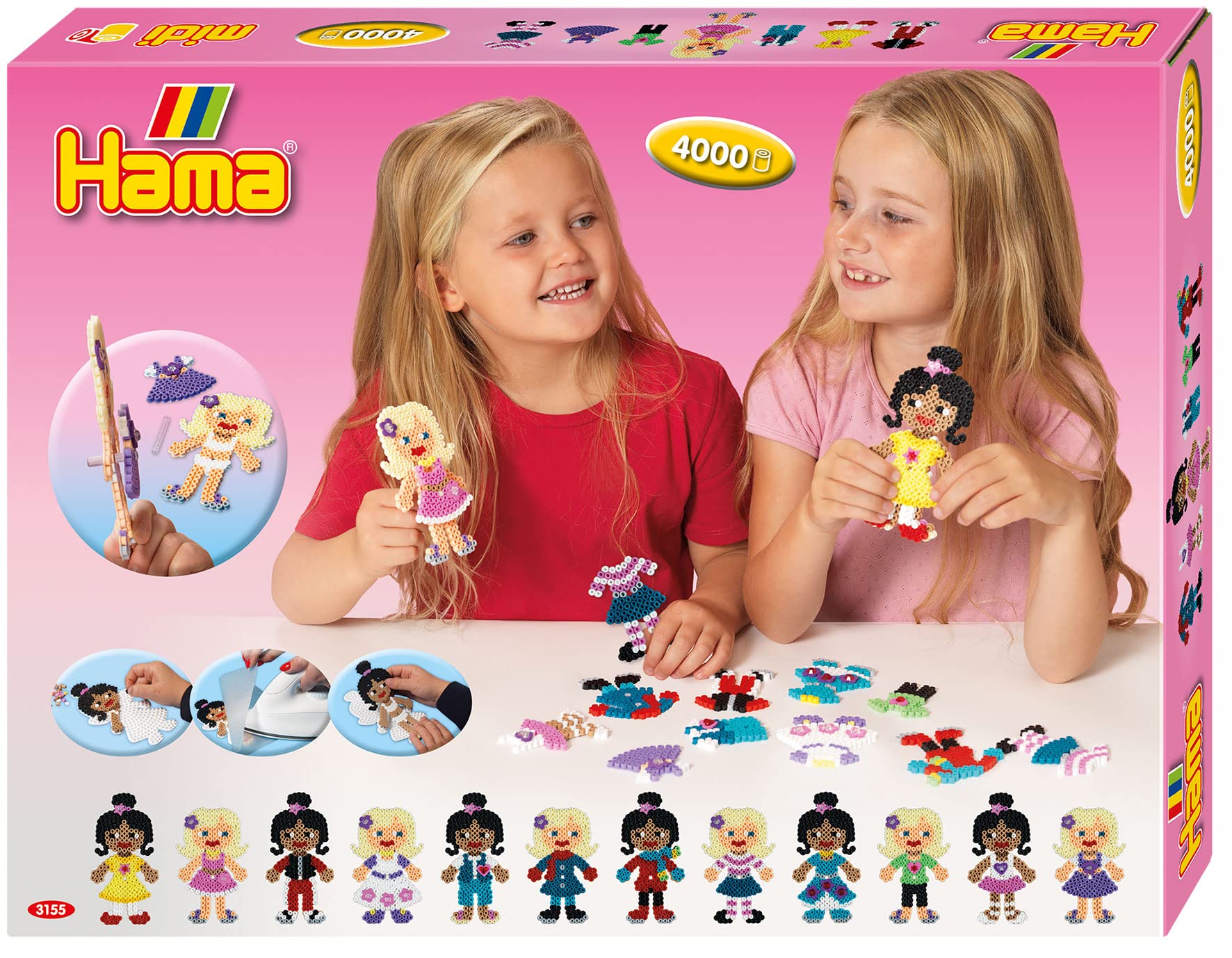 Hama Beads Set, 4000 Pieces and Themes, Fashion Dress Up Activing Box, New for 2020