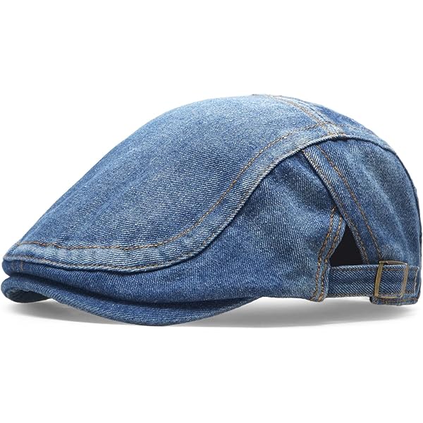 Unisex Japanese Oversized Denim Cotton Newsboy Hats Vintage Unisex