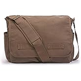Sweetbriar Classic Vintage Messenger Bag - Original Heavyweight Cotton Canvas Shoulder Bag with Upgraded Features