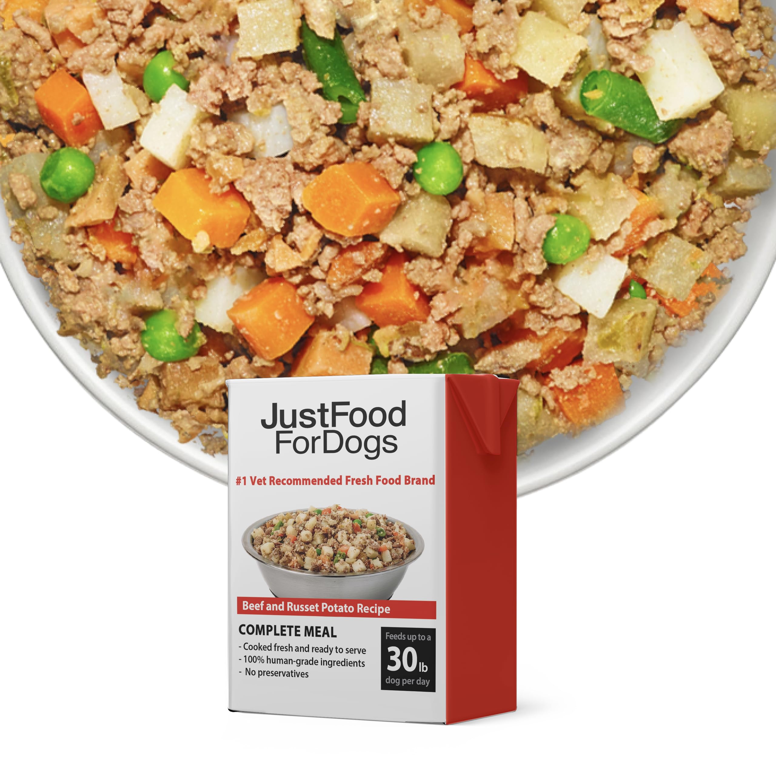 Photo 1 of BB 06/06/2026
JustFoodForDogs Pantry Fresh Wet Dog Food, Complete Meal or Dog Food Topper, Beef & Russet Potato Human Grade Dog Food Recipe - 12.5 oz (Pack of 6)