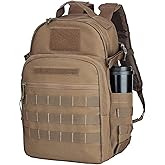 Miramrax Tactical Backpack for Men Military Backpacks with Holster Army 3 Days Assault Pack Bug Out Bag for Hiking Camping (Coyote)