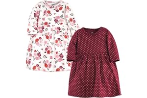 Luvable Friends Hudson Baby Long-Sleeve Dresses 2pk