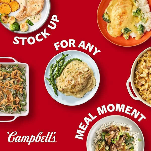 CAMPBELL’S CONDENSED GARLIC PARMESAN CHEESE SOUP WITH HERBS, 10.5 OZ CAN (12 PACK)