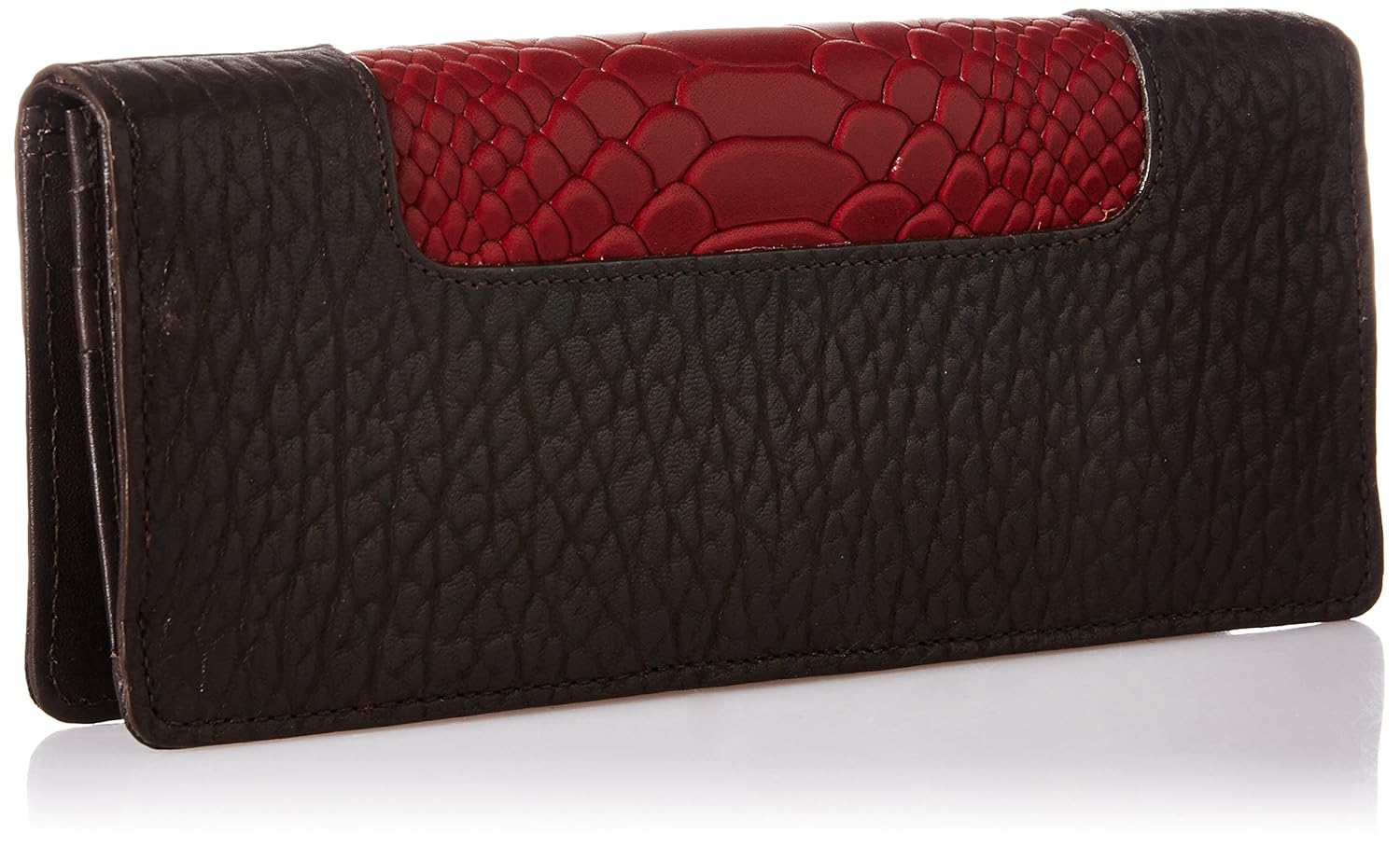 hidesign women's clutch with no (brown red)