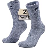 Juclise Alpaca Wool Micro Crew Hiking Socks Midweight Moisture Wicking Anti-blister Cushioned