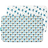 Pack and Play Sheets Fitted, 2 Pack Playard Sheet Fits for Graco Pack n Play Mattress, Mini Crib Sheets for Baby Boys & Girl