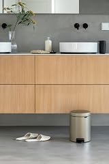 Brabantia NewIcon 5L Pedal Bin Metallic Gold Soft-Closure Bathroom view 9