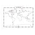 Blank World Map Pad