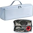 Veki Travel Storage Case for Dyson Airwrap Styler, Large Opening Travel Storage Bag Compatible for Shark Flexstyle Air Styling & Drying System, Portable Carrying Organizer for Hair Curler (Blue)