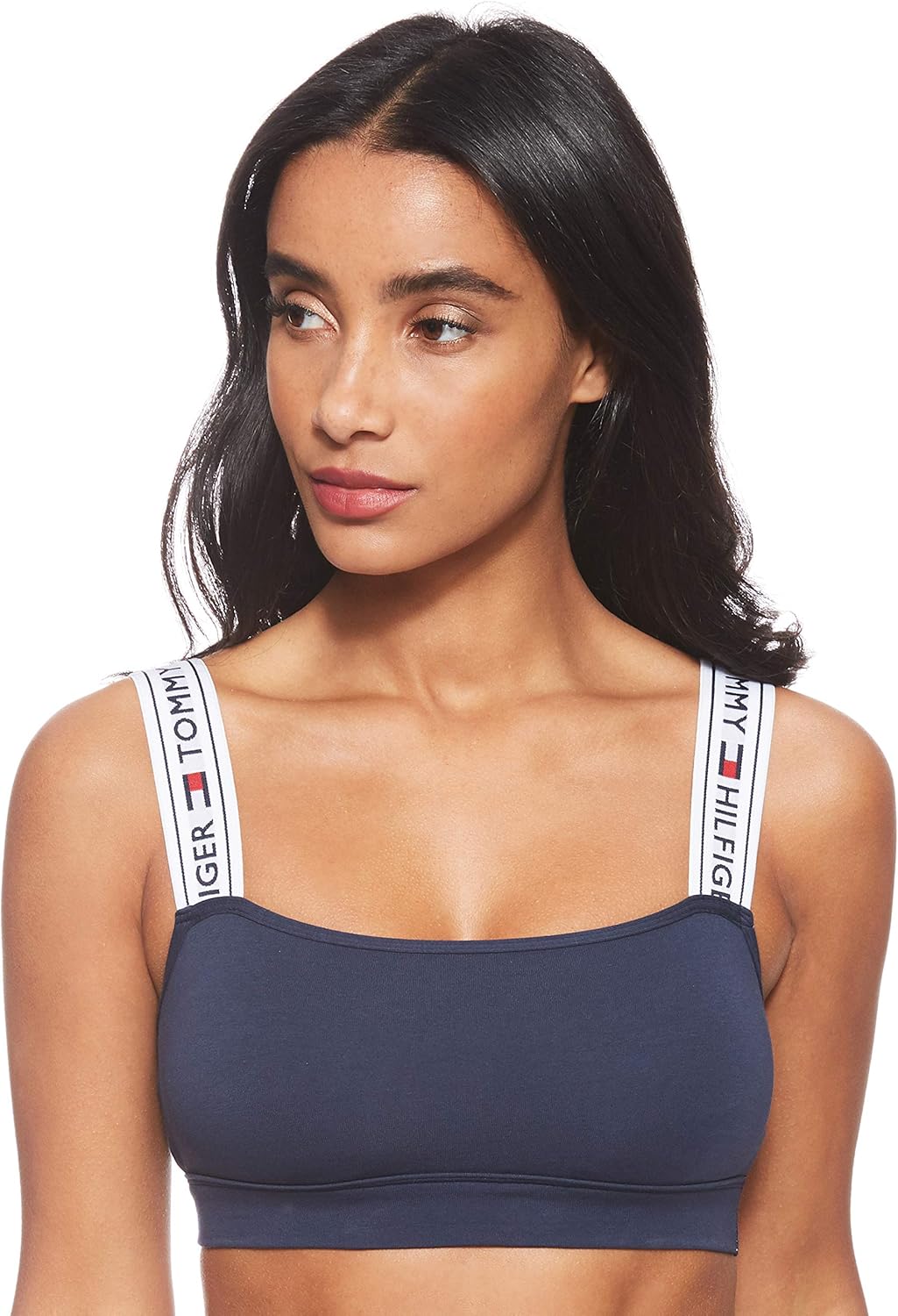 tommy hilfiger tape strap bralette