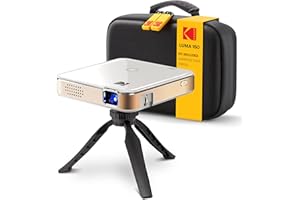 Kodak Luma 150 Wireless Mini Pico Projector Standard Kit, DLP, Supports 1080p Input, HDMI, USB & microSD, with a Built-in Rec
