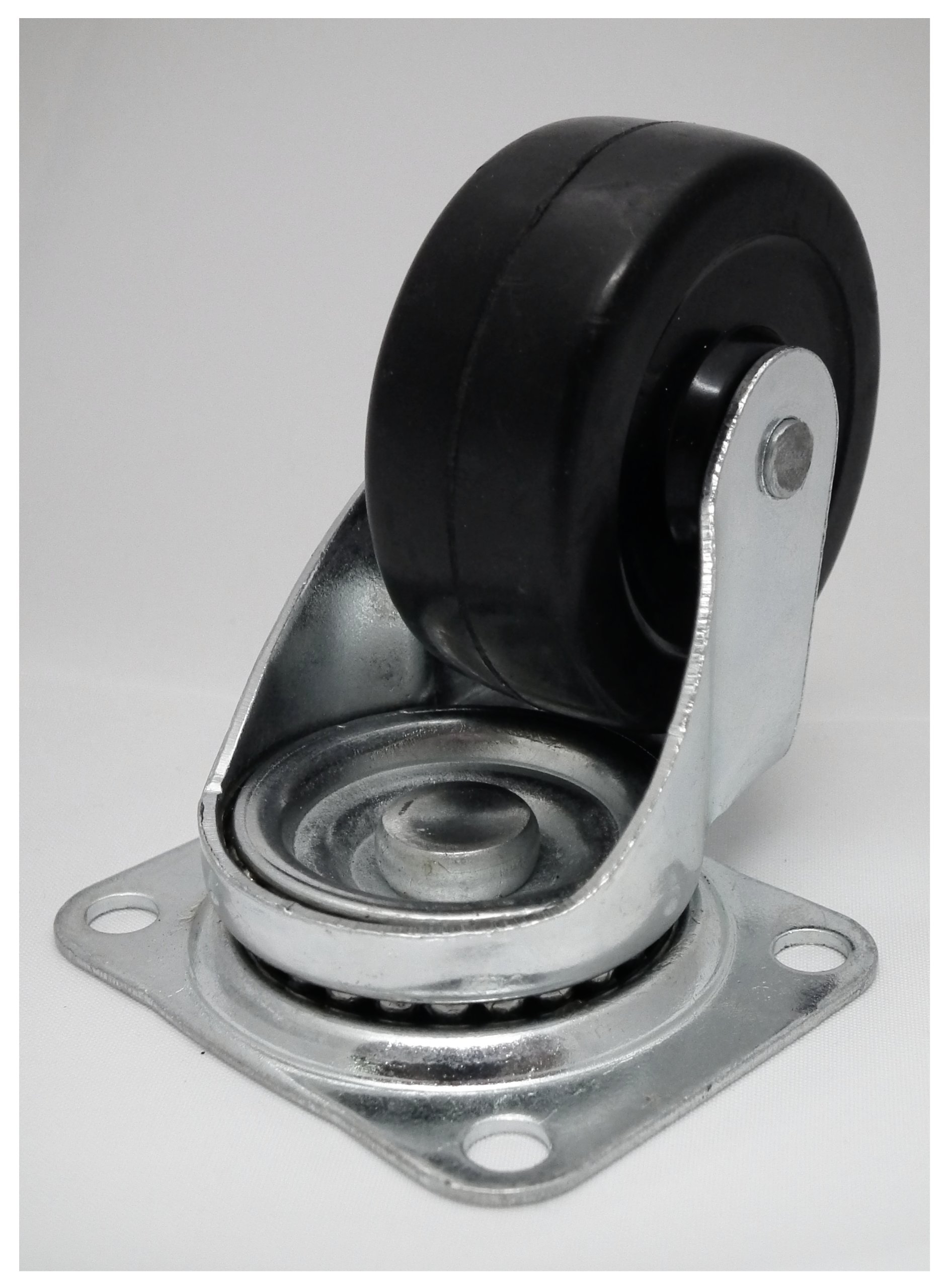 4x Heavy Duty Swivel Rubber Castor Caster Wheels 50mm Industrial