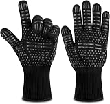 Flintronic Heat Resistant Grill Gloves 1472°F/800°C Five-Finger view 9