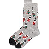 Hot Sox mens Holiday Fun Crew Socks - 1 Pair Pack - Cool & Funny Festive Novelty Fashion Gifts
