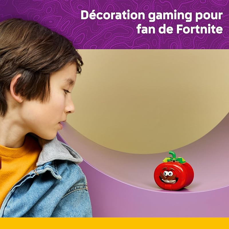 Fortnite Monsieur Tomate - Jouet de Construction - Figurine Interactive avec Restaurant - Décoration de Chambre d'enfant ou de Bureau - Cadeau Gaming pour Garçon, Fille dès 10 Ans ou Fan 77079 — photo 6 sur 8