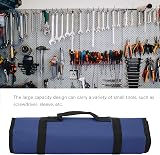 Lairun Tool Roll Organizer Bag Blue Polyester Multi Pocket Hand Roll-Up Tote view 5