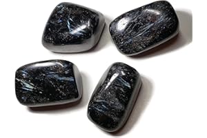 TOP-ROCK-SHOP 1pc Astrophyllite Tumbled & Polished Crystal Gemstone 25-31mm A-Grade Tumblestones from Russia