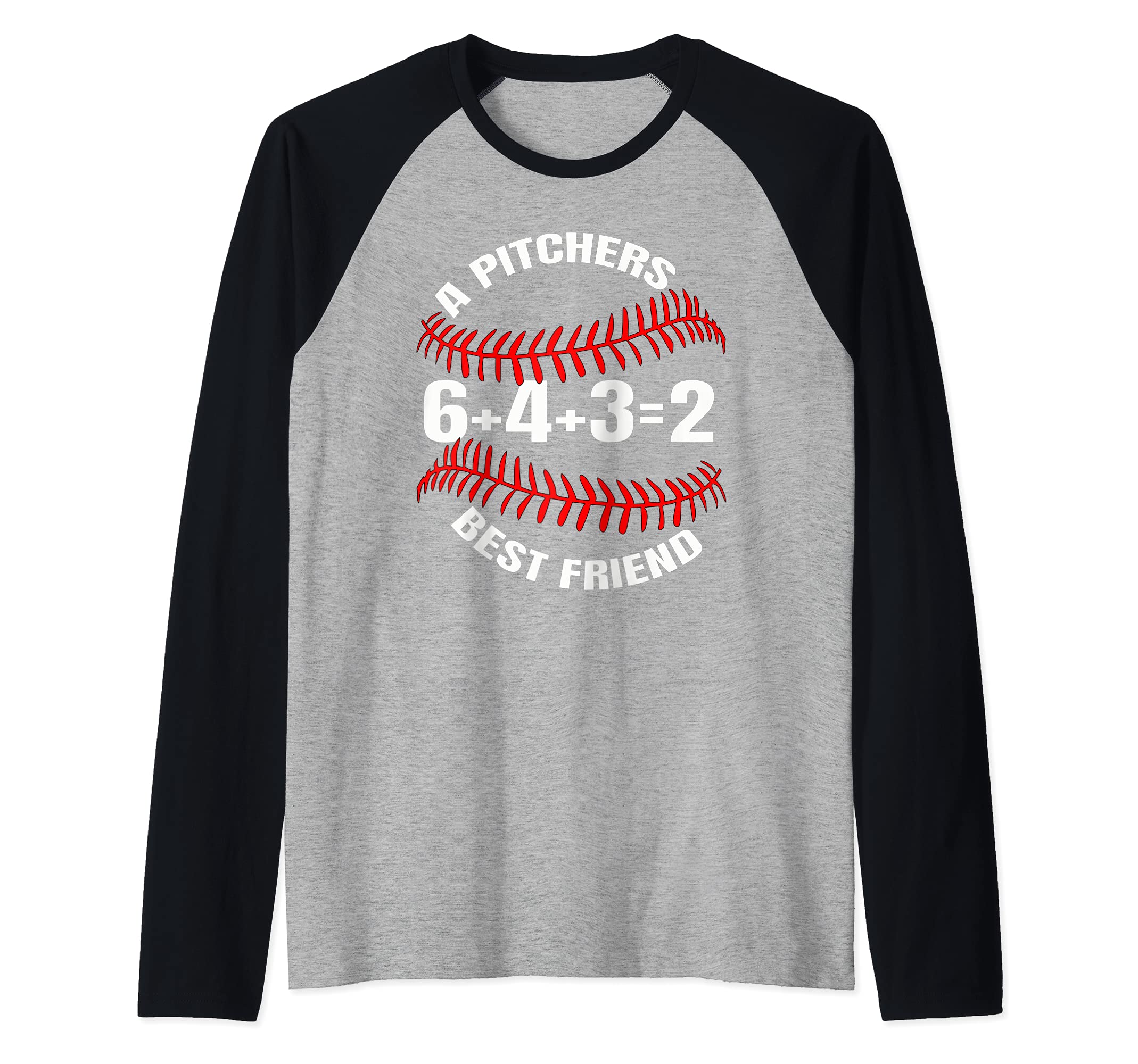 Baseball Double Play - A Pitchers Best Friend Raglan Baseball Tee
