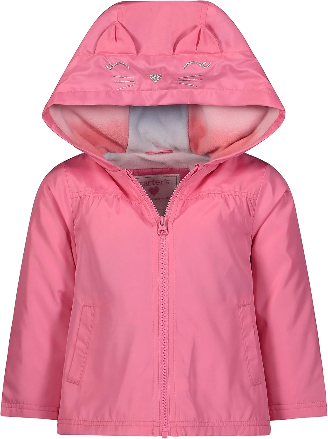 baby girl fleece lined jacket
