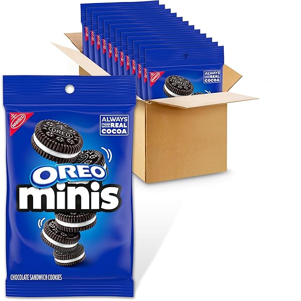 OREO MINIS CHOCOLATE SANDWICH COOKIES, 12 – 3 OZ BAGS
