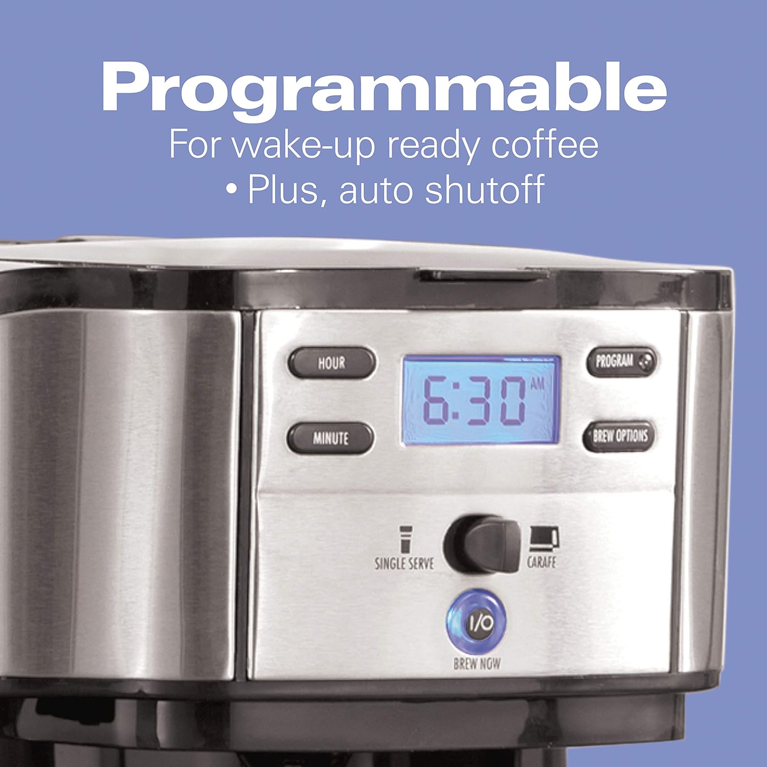 Hamilton Beach 2-Way Brewer Coffee Maker, Single-Serve and 12-Cup Pot, Stainless Steel (49980A), Carafe: Single Serve Brewing Machines: Kitchen & Dining
