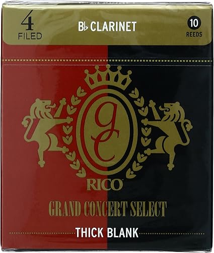 Amazon Rico リード グランドコンサートセレクト シックブランク クラリネット 強度 4 10枚入 ファイルド Rgt10bcl400 リード 楽器