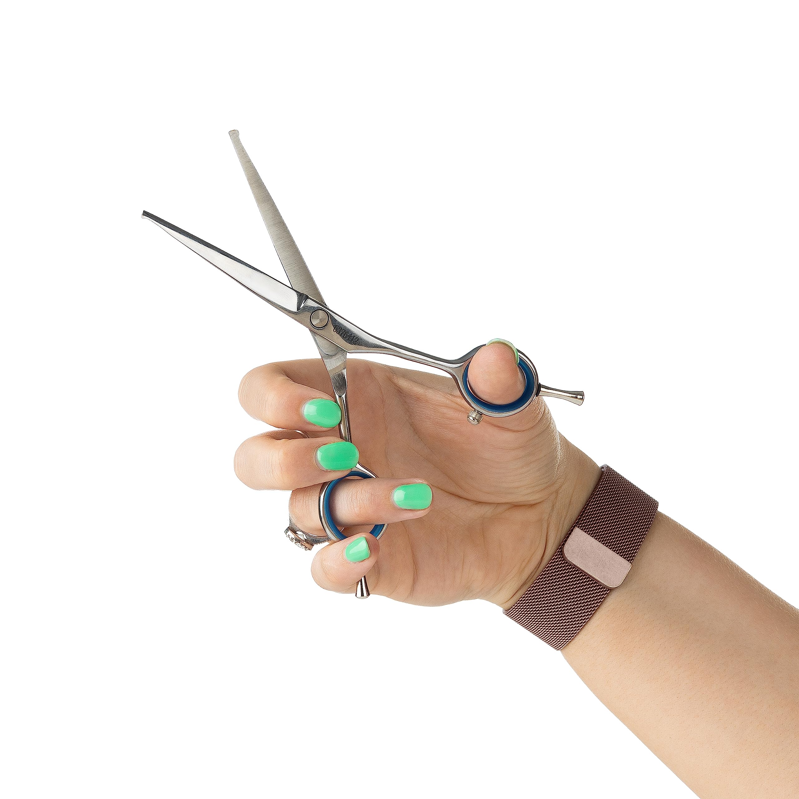 Mikki Doodle, Dog, Puppy Face & Paw Scissors, Sharp & Durable Semi-Convex Blade, Blunted Safety Tips, Adjustable Tension Screw for Control and Precision of Face and Delicate Areas, 14cm (5.5”)