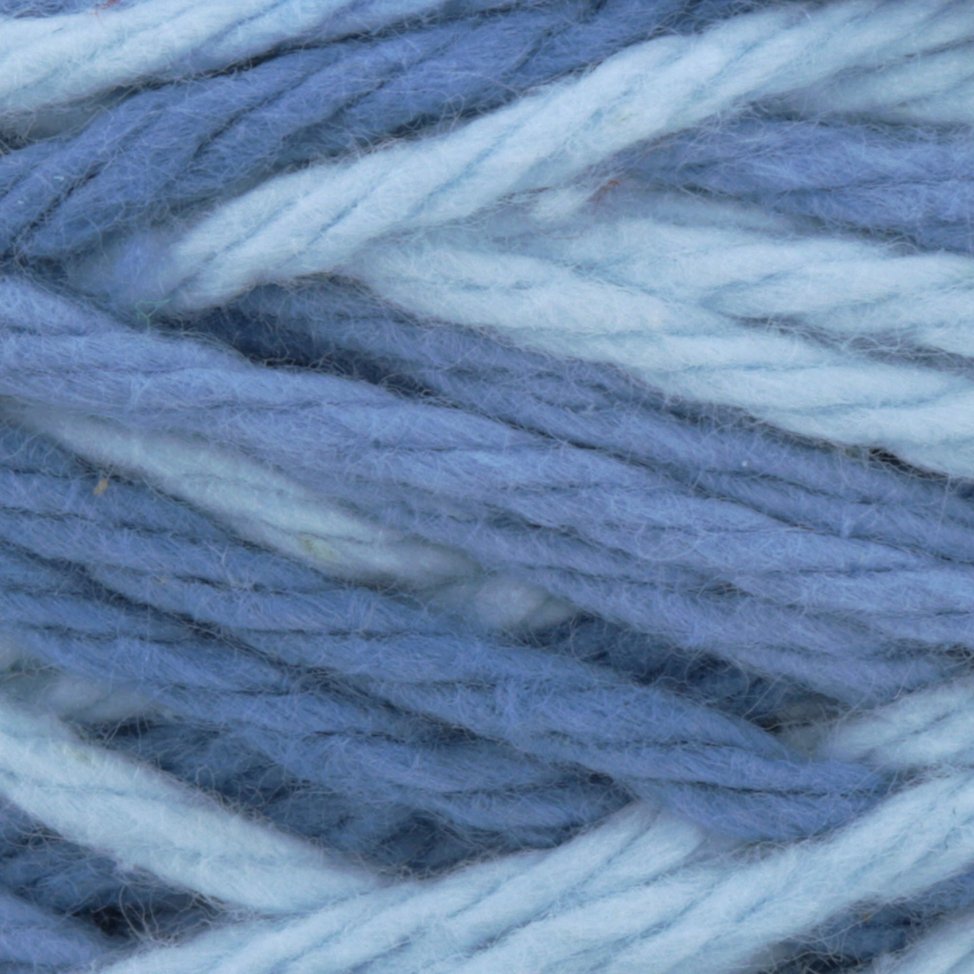 Lily Sugar'n Cream Cotton Cone Yarn, 14 oz, Faded Denim Ombre, 1 Cone