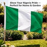 SHATCHI Nigeria Flag 5ft x 3ft with Brass Eyelets Polyester Flag view 5