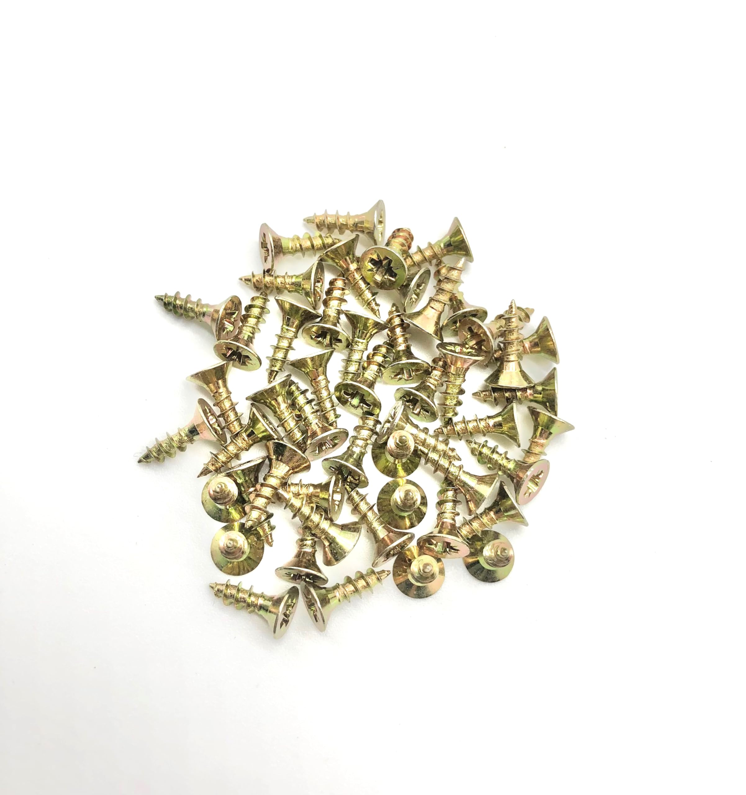 200 Pcs Box of Wood Screws 3.5mm x 12mm Double Countersunk Premium Easy Drive Woodscrews