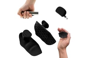 PEOERP Rubber Gym Grips Fingerless Workout Grips - Ergonomic Rubber Hand Protector Gloves for Weight Lifting, Pull-Ups, Gym Training and Exercise, for men and women