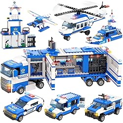 WishaLife 8 in 1 City Police Mobile Command Center