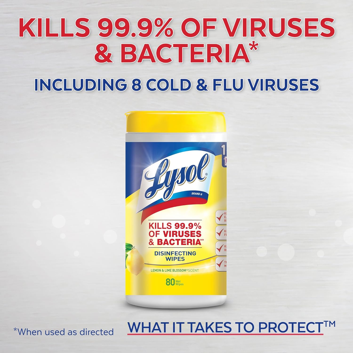 Lysol Disinfecting Wipes, Lemon Lime 80 count (pack of 3): Health & Personal Care